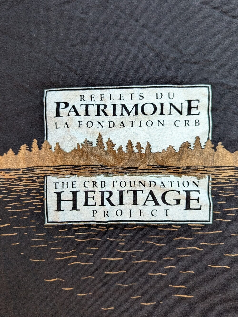 Vtg CRB Foundation Heritage Project Shirt L Black Nature Graphic Tee Canada